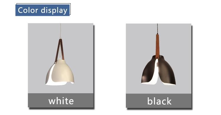 Modern Home Aluminium Open Leather Belt Pendant Lights