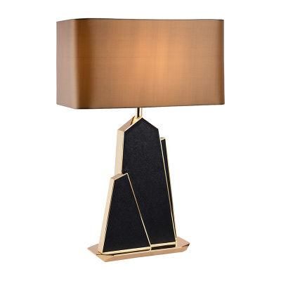 Rockery Leather Table Lamp