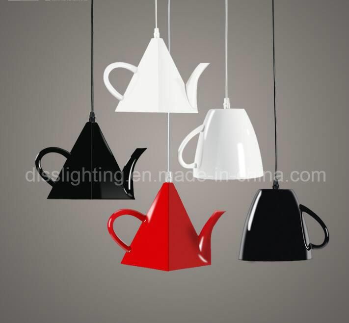 Modern Creative Decorating Coffee Cafe Shop Hanging Lighting Tea Cup Pendant Lamp