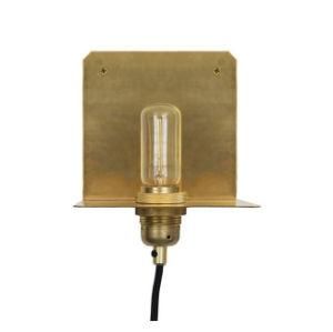 Gold Wall Light with E26 Socket Plug Cord for Bedroom