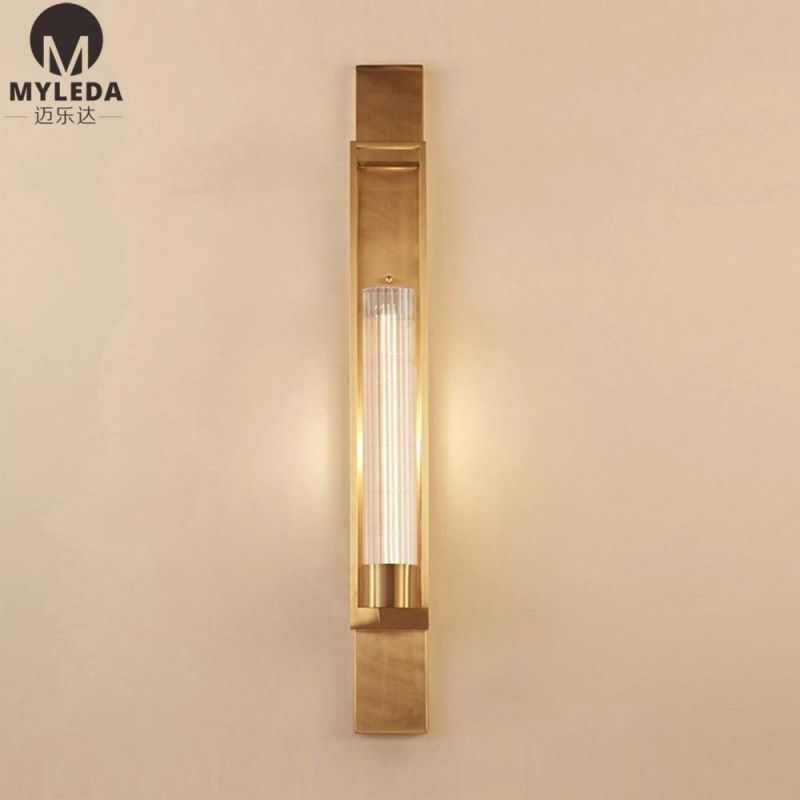 Modern Indoor Stainless Steel Hotel Bedside Wall Lamp