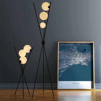 Nordic Post-Modern Floor Lamp 3D Printing Moon LED Lamps for Living Room Nordic LED Floor Lamp (WH-MFL-119)