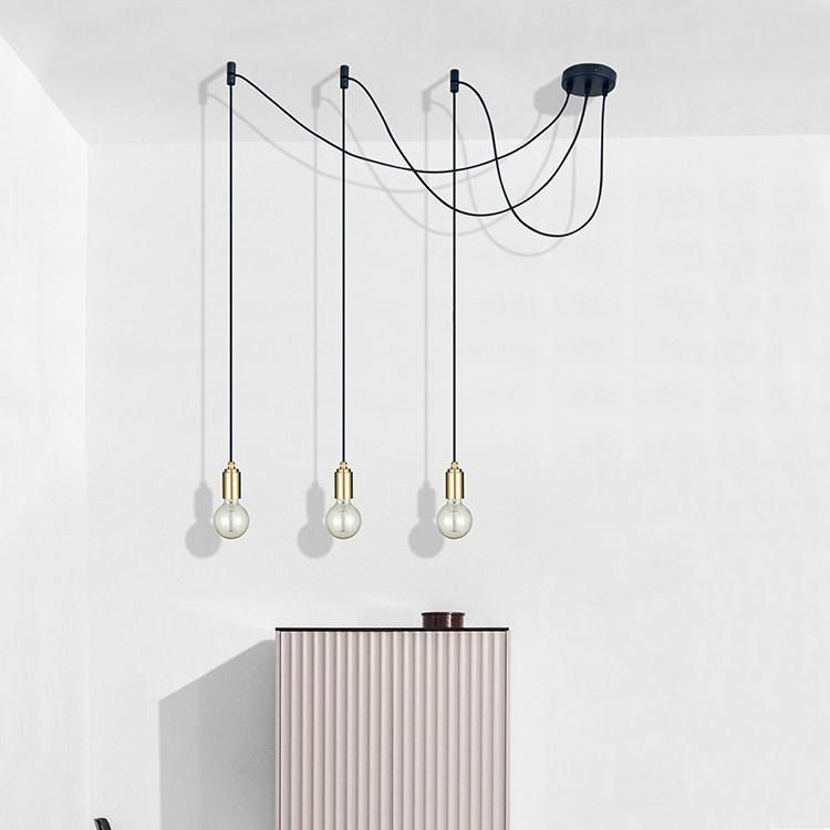 Nordic Design Ceiling Chandeliers Lamp Round LED Pendant Lights Brass Modern Luxury Chandelier
