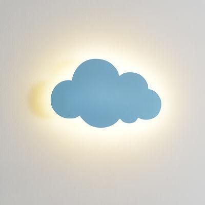 Colored Cloud Shapes Wall Lamp Kid&prime;s Children Bedroom Lamp Bedside Lamp