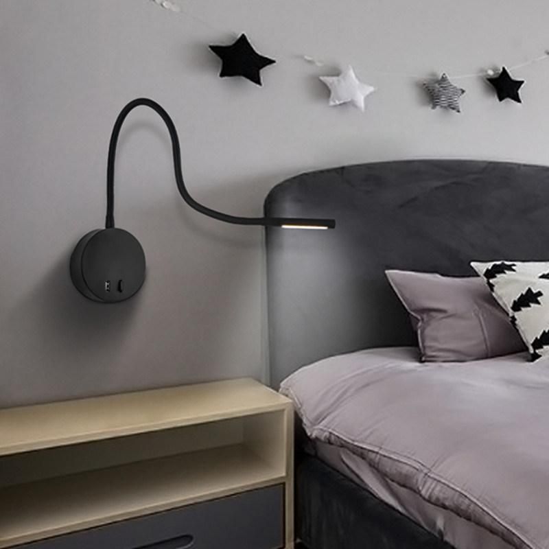 LED Wall Lights Switch Light Lighting for Room Bedside Study Room Night Flexible Wall Light (WH-OR-130)