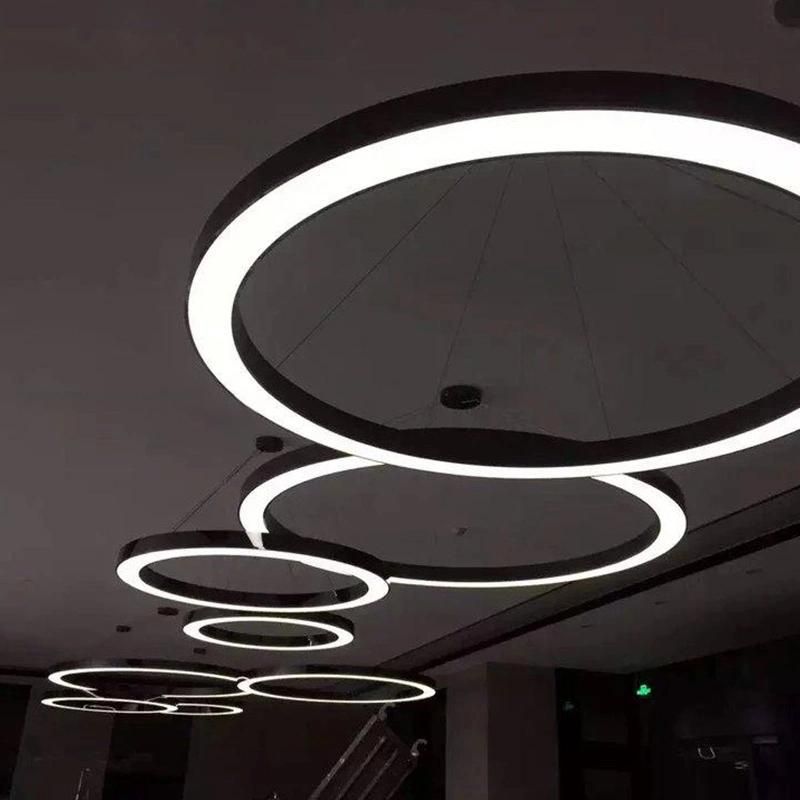 Custom Made Diameter Size Round Ring Shape LED Linear Pendant Light