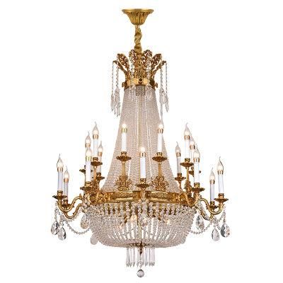 Extra Large Gold Chandelier Crystal, Fancy Lampadari Crystal Light Chandelier