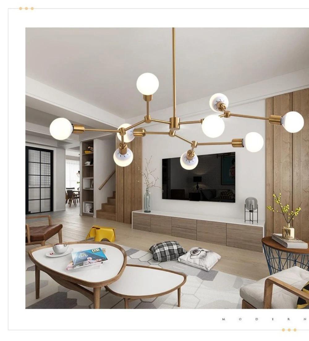 Molecule LED Ceiling Chandelier Lighting Home Illumination Ceiling Lamp Bedroom Pendant Chandeliers Creative Home Light Fixture