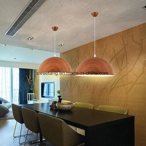 Indoor Decoration Chandelier Pendant Light with Wood Color for Restaurant