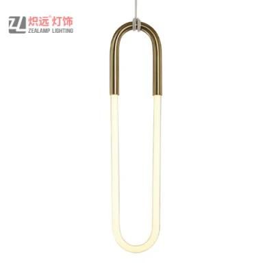 Modern Decoration Bedroom Office Golden LED Hanging Chandelier