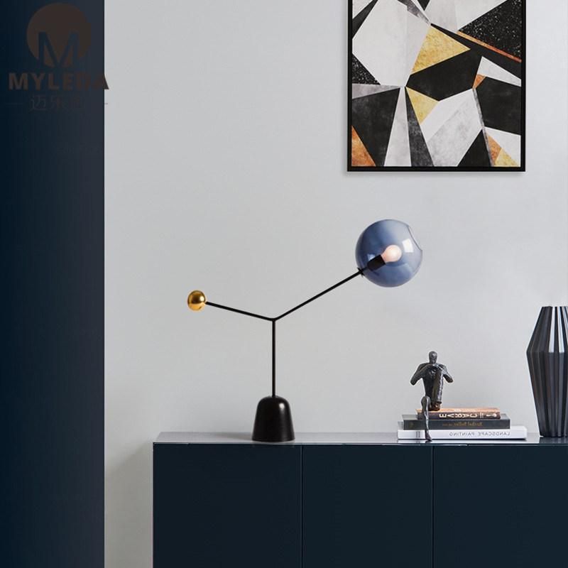 Modern Style Glass Table Lamp Office Desk Lamp