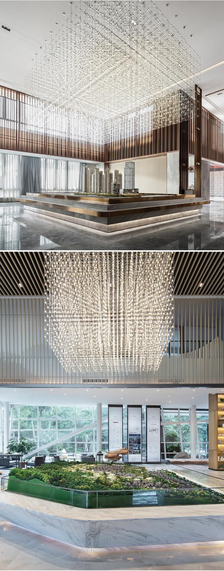 New Product Large Custom Modern Stainless Steel Pendant Light