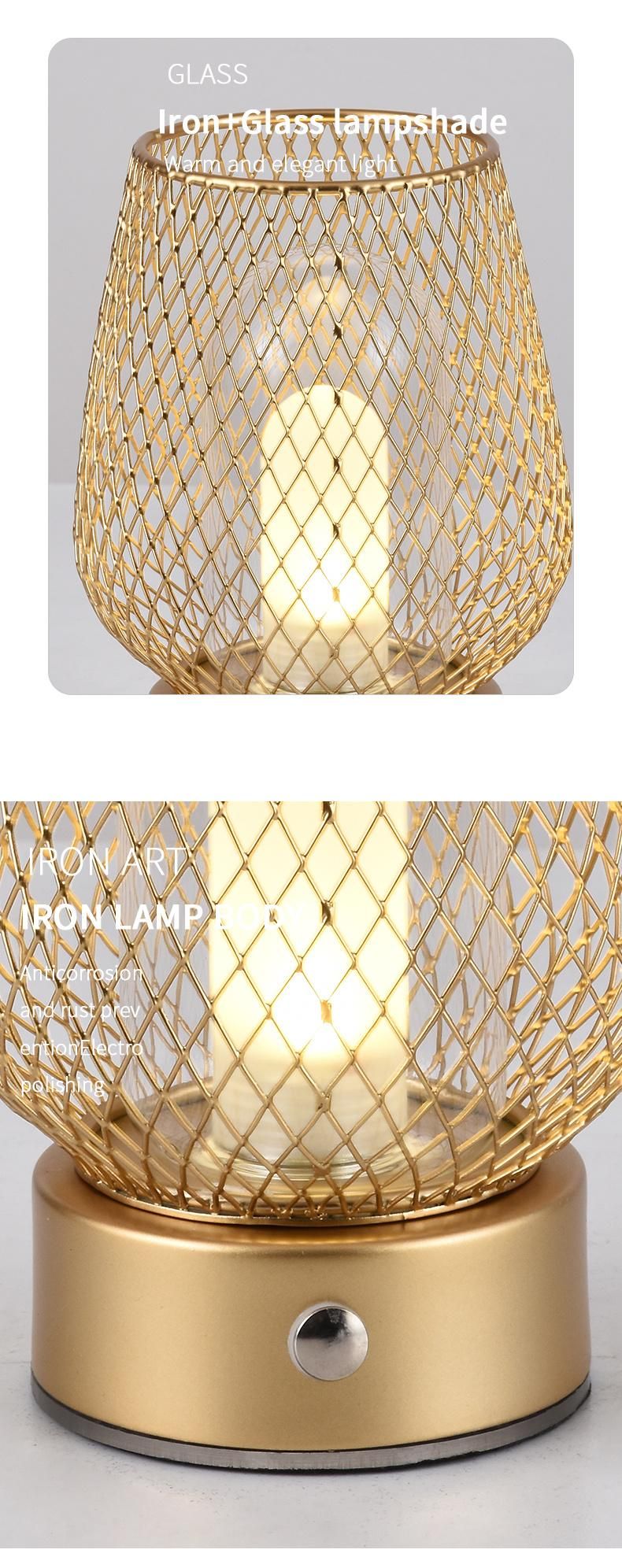 Wood Rattan Twine Ball Lights Table Lamp Room Home Art Decor Desk Light Lamp Touch Switch Long Press Dimming