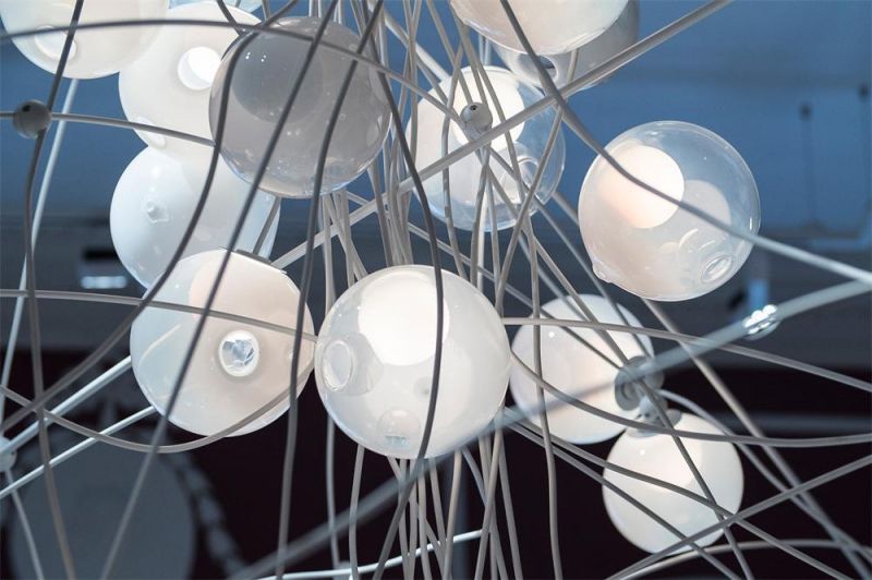 2022 Nordic Style Glass Ball Lamp Designer Lights for Ceiling Adjustable Shape Chandelier