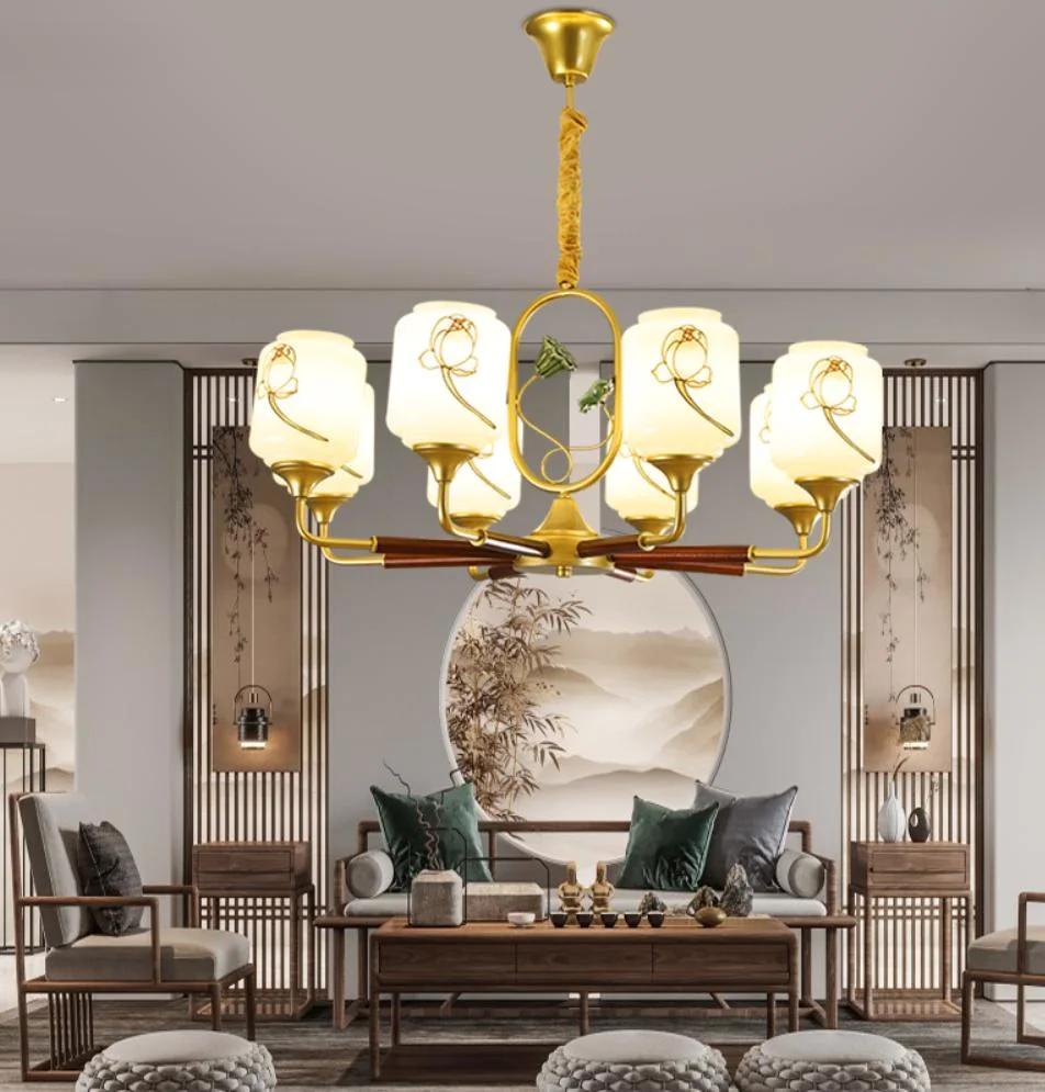 96W, 128W, 168W China Style LED Pendant Ceiling Chandelier Modern Light for Livingroom