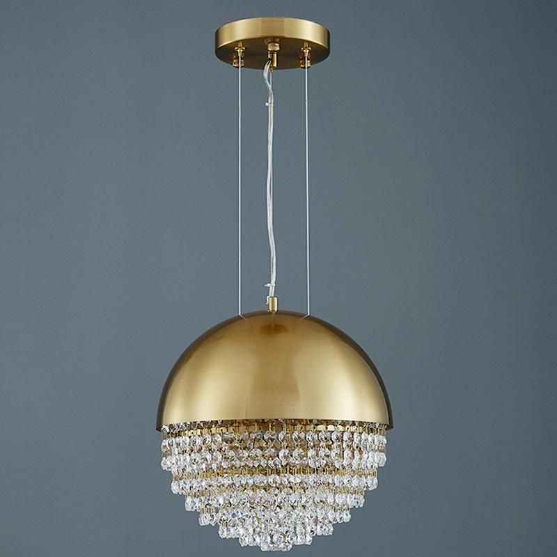 Ball Shaped Vintage Crystal Chandelier Bar Chandelier Bedroom Pendant Lamp