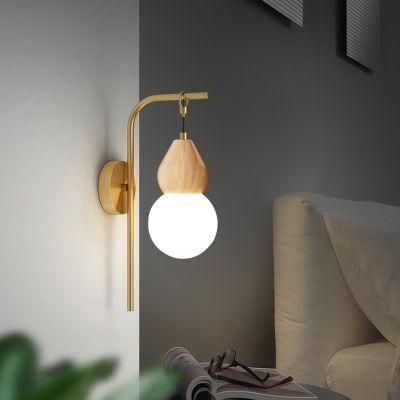 Bedroom LED Light Copper Simple Room Wall Light Living Room Background Wall Corridor Lamp