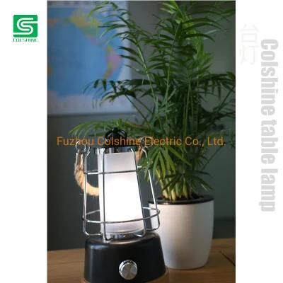 Rechargeable LED Bamboo Lamp Table Lamp Portable Lantern for Camping