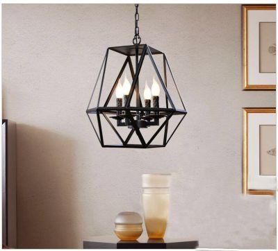 Hot Sale E14 Metal Glass Shade Black Chandelier Pendant Lighting