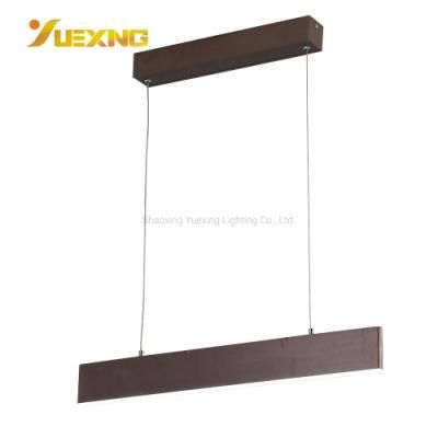 Black Coffee Metal Smart Luminaire Dimmable Square Adjustable Surface Mounted Ceiling Lamp Pendant Light