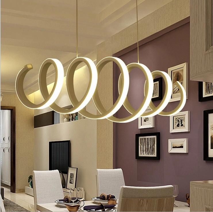 Modern Pull Down Round Pendant Light for Indoor Home Dining Room Kitchen (WH-AP-31)