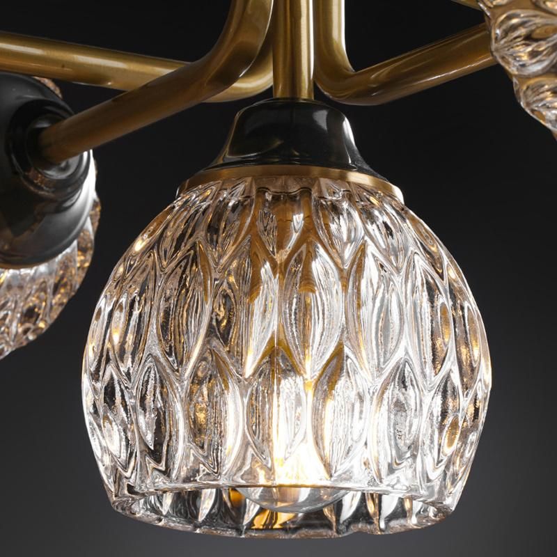 Ceiling Light Postmodern Copper Light Luxury Creative Living Room Light Simple Bedroom Lamp