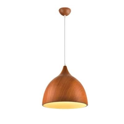 Modern Simple Chandelier Pendant Light Wood Color for Restaurant