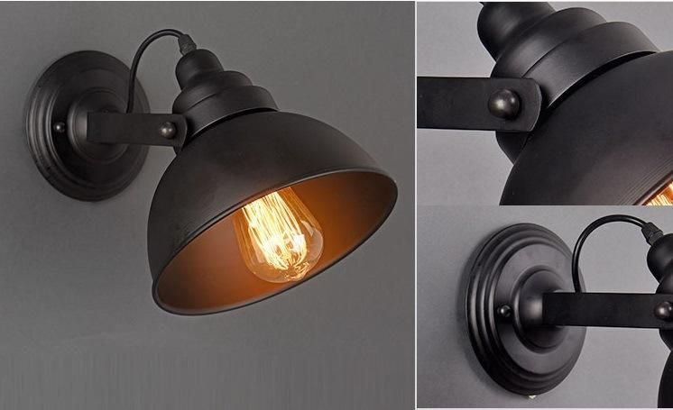 Modern Industrial Loft Iron Rust Water -Proof Retro Wall Lamp for Bedroom or Apartment, Hotel, Winebar, Salon