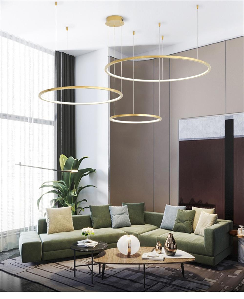 Living Room Decoration Modern LED Chandelier Bedroom Chandelier Living Room Big House Hotel Loft Interior Lighting Creativity