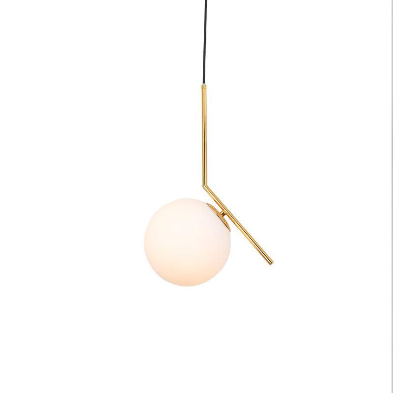 Nordic Style Bedside Chandelier Bedroom Modern Minimalist Dining Room Lighting Creative Light Luxury Long Line Single Head Hanging Wire Small Chandelier