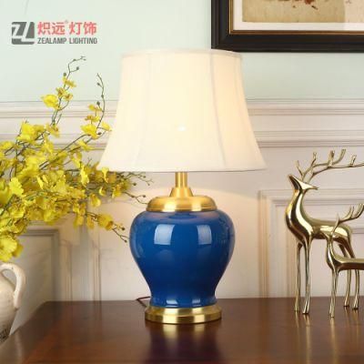 Blue Vase Ceramic Table Lamp for Hotel Room (TL8055)