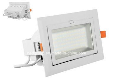 40W LED Rectangular Down Light with Flexible Lighting Angle