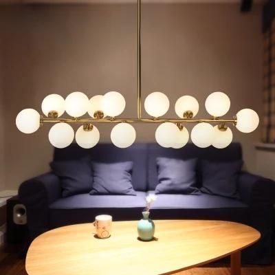 Gold Pendant Light Living Room Decor G4 Bulb Adorabelle Molecular Design Multi Ball Chandelier Pendant Light (WH-AP-356)