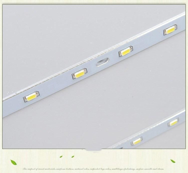 Nordic Wood Square LED ceiling Lights Wood Color Modern Minimalist Chinese Ceiling Lights (WH-WA-33)
