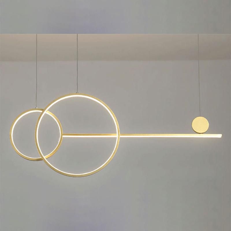 Modern Creative Geometry Design Ehibition Hall Concise Chandelier Pendant Lamp