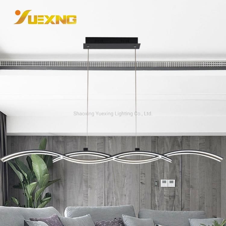 Energy Saving Modern Chinese Style Round Arc LED Ceiling Pendant Lights Lighting Indoor Home Hanging Lamp