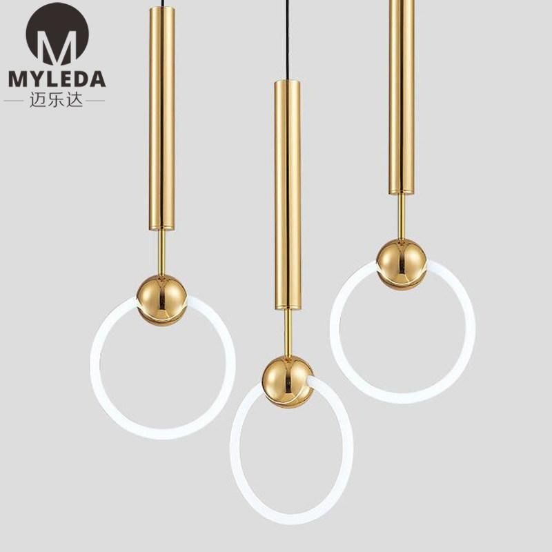 Home Decoration Iron Ceiling Glass LED Pendant Lamp