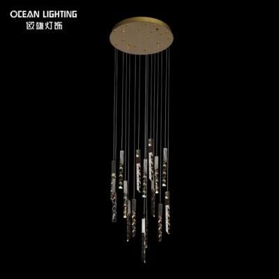 Golden Warm Lighting 3000K Metal 16*3W Crystal Chandelier Luxury