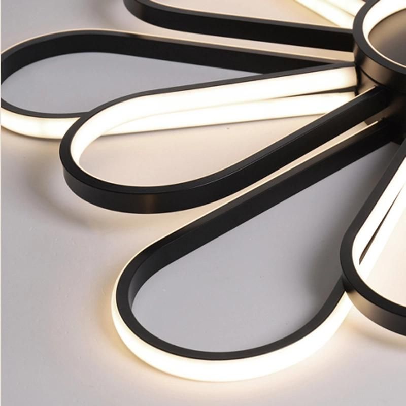 Metal Flower Shape Ceiling Light Creative Diningroom Lamp Livingroom Light LED