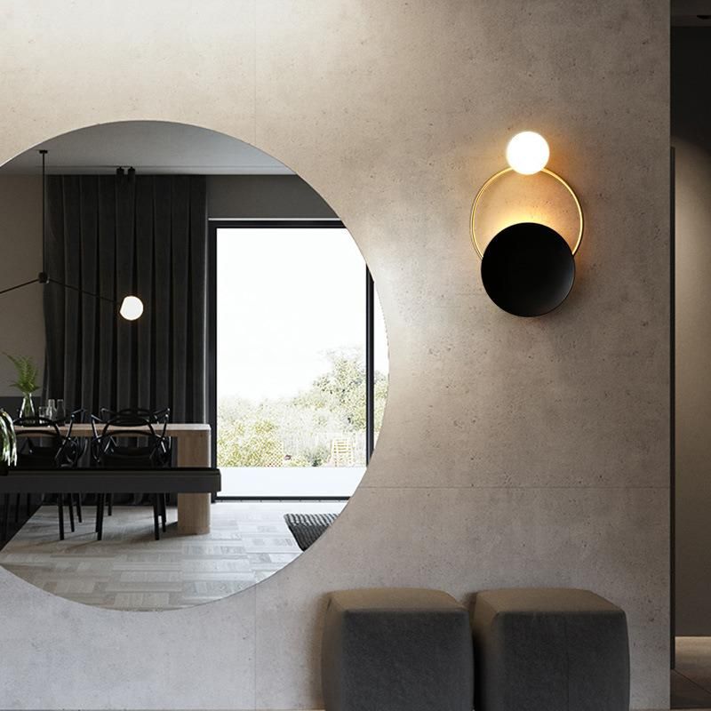 Golden Wall Sconce Lights Fixture Nordic Ring Bedside Lamps Wall Mount Ring Light (WH-VR-104)
