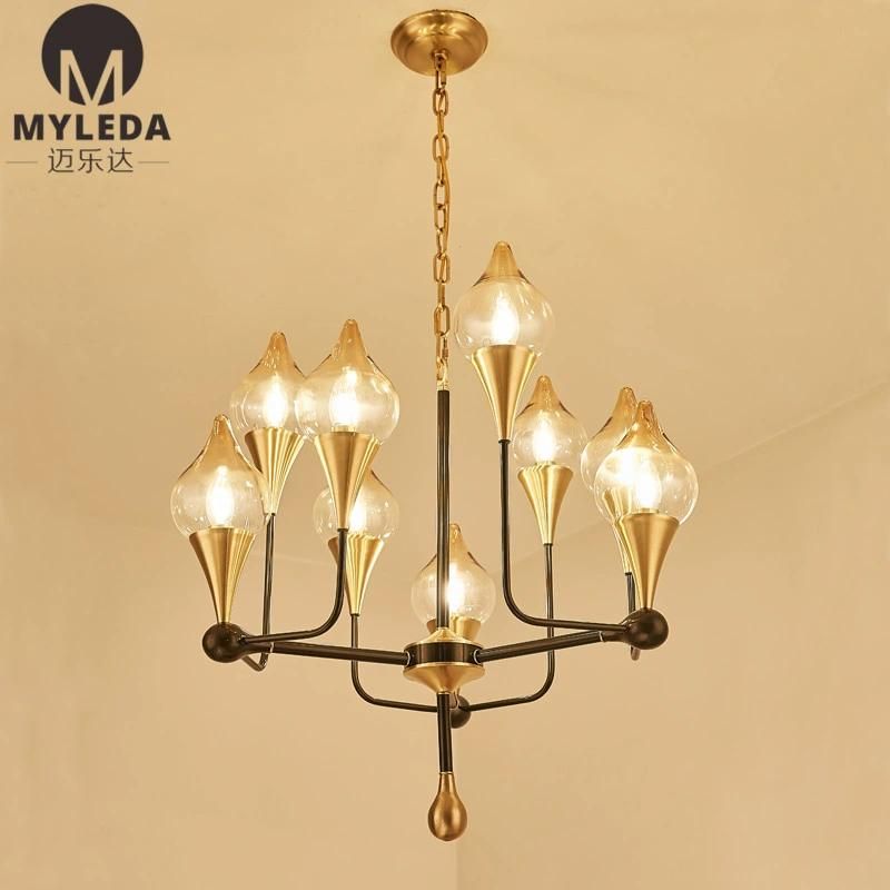 Hotel Lobby Decoration Customized Made LED Chandelier Lighting