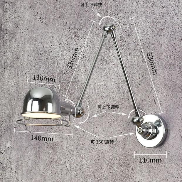 Vintage Rh Loft Jielde Adjustable Retro E14 LED Wall Lights Jielde Lamp (WH-VR-95)