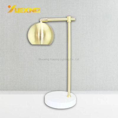 High Grade Hotel Table Light Modern LED Iron Metel Golden Table Lamp