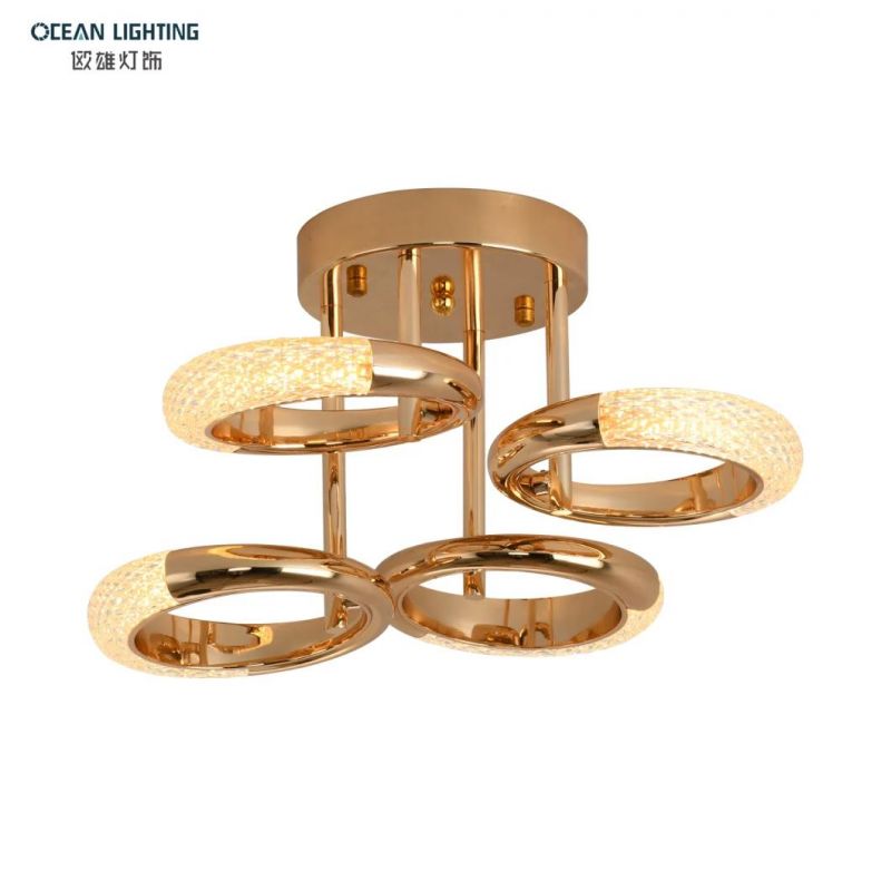 Hotel Ocean Lamp Dining Living Room Modern Simple Flower Special Design LED Ceiling Lighting