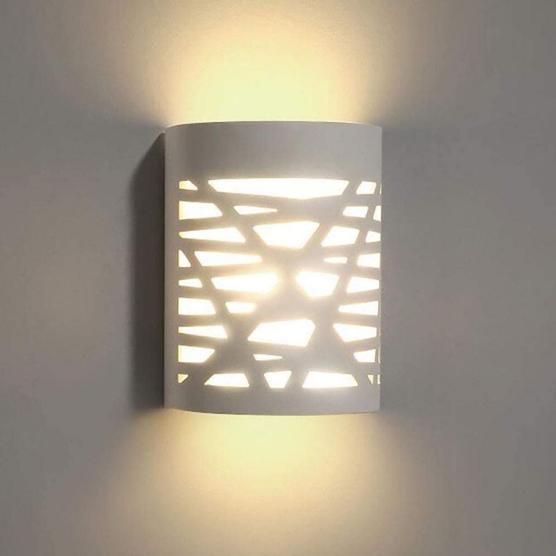 White Wall Sconce LED Wall Sconce Warm White Sconce Wall Lighting LED Wall Sconce Frosted Cover Bedroom Hallway Stairway Porch Office Hotel