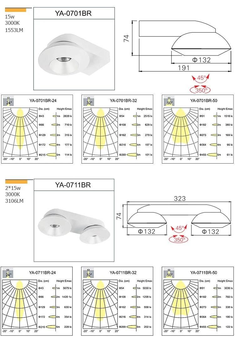 Imade Lighting 5 Years Warranty Modern Design Surface Mounted Indoor Downlight LED Spotlight