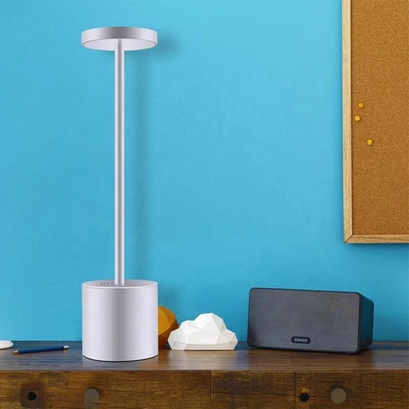 Wireless Charging Battery Powered Table Lamp Cordless for Hotel Bar Restaurant Dining Room Bedside Lamp