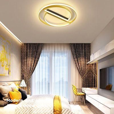 Light Luxury Golden Bedroom Light Simple Modern LED Ceiling Light Home Bedroom Lamp