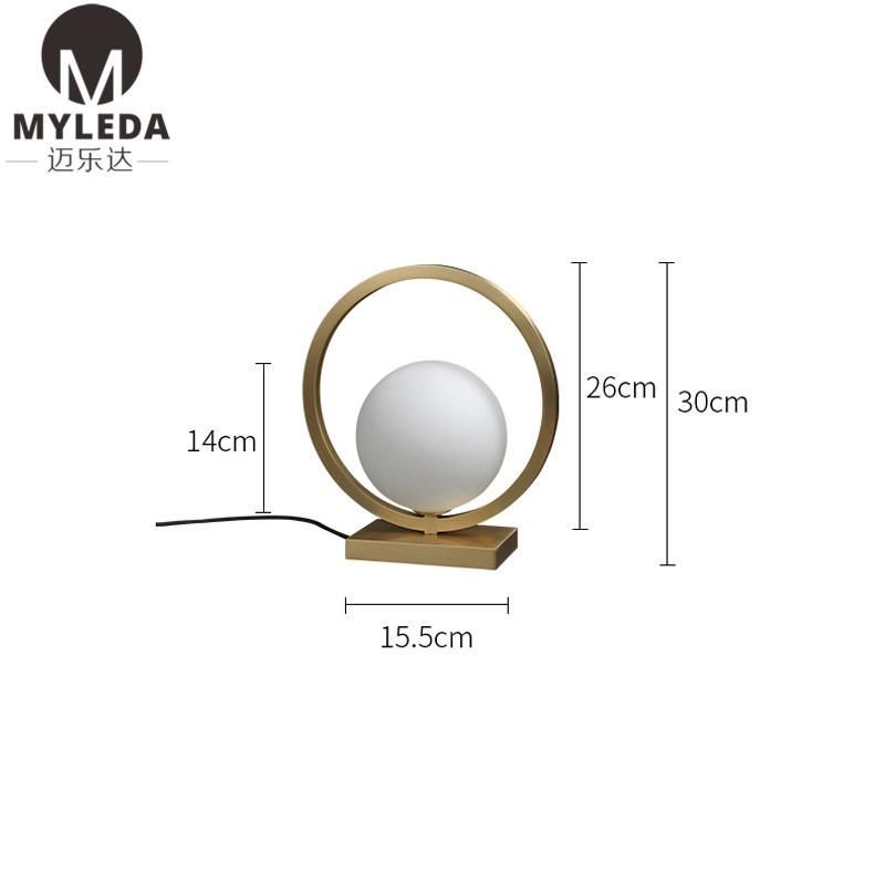 Modern Brass Metal Glass LED Wall Lighting for Bedroom, Living Room,