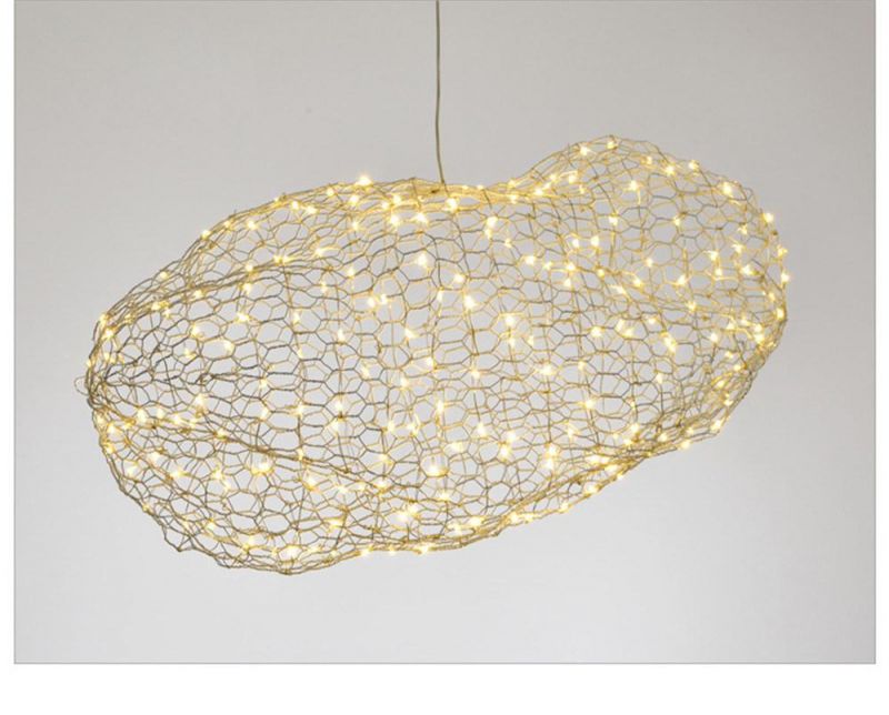 Modern Creative Cloud Light Fixtures LED Pendant Lamp Starry Personality Hotel Restaurant Bar Designer Firefly Moderne Lustre